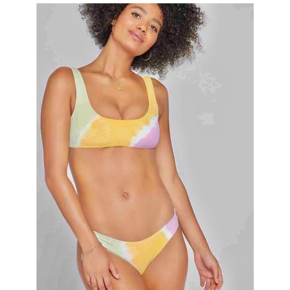 New. L*SPACE tie dye bikini set. L-top/M-bottom. Retails $198 - Picture 2 of 7